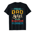 Proud Dad Marathon Runner Dad T-Shirt - Casual Everyday Wear Men Women - T-Shirt, Sweatshirt, Hoodie