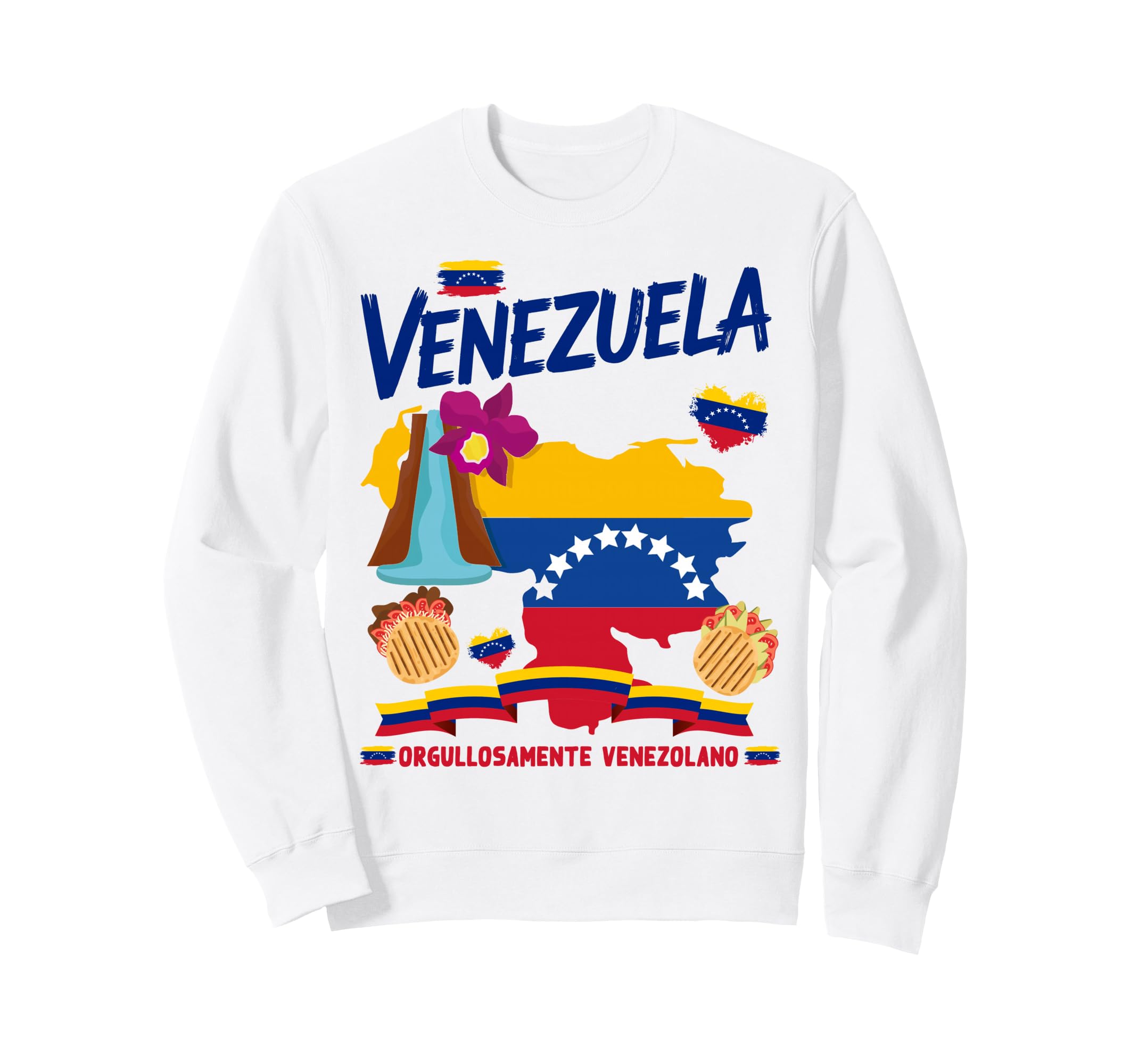 Venezuelan Flag Outfit Venezuelan Sweatshirt - Graphic Print for Adults - T-Shirt, Sweatshirt, Hoodie