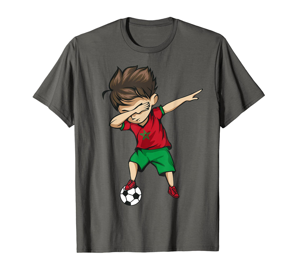Dabbing Soccer Morocco Jersey Moroccan T-Shirt - Minimalist Print Unisex - T-Shirt, Sweatshirt, Hoodie