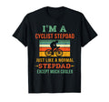 Biking Cyclist Stepdad Bike Racing Step Dad T-Shirt - Graphic Print Unisex - T-Shirt, Sweatshirt, Hoodie
