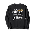 My Heart Is That Field Soccer Mom Sweatshirt - Trendy Graphic for Adults - T-Shirt, Sweatshirt, Hoodie