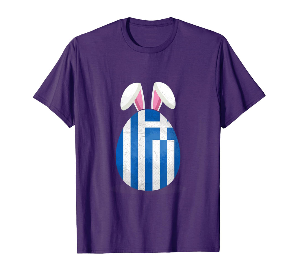Greece Flag Egg Bunny Ears Greek T-Shirt - Casual Everyday Wear for Adults - T-Shirt, Sweatshirt, Hoodie