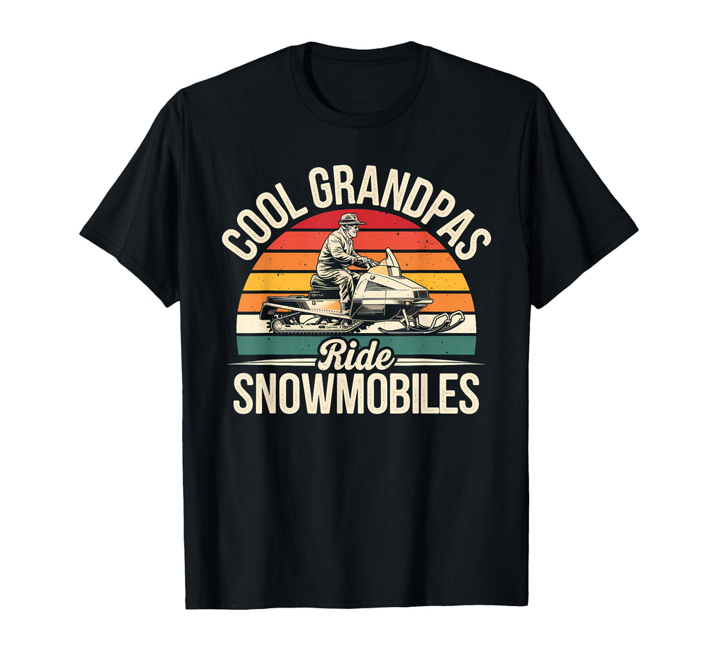 Grandpas Ride Snowmobiles T-Shirt - Minimalist Print for Adults - T-Shirt, Sweatshirt, Hoodie