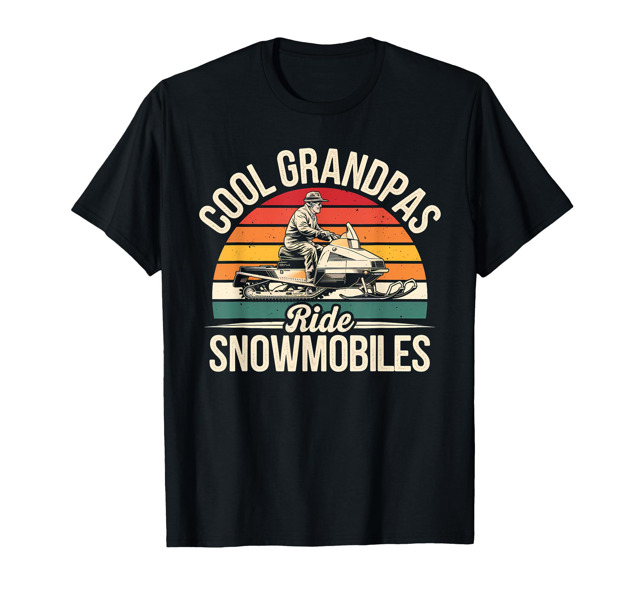 Grandpas Ride Snowmobiles T-Shirt - Minimalist Print for Adults - T-Shirt, Sweatshirt, Hoodie