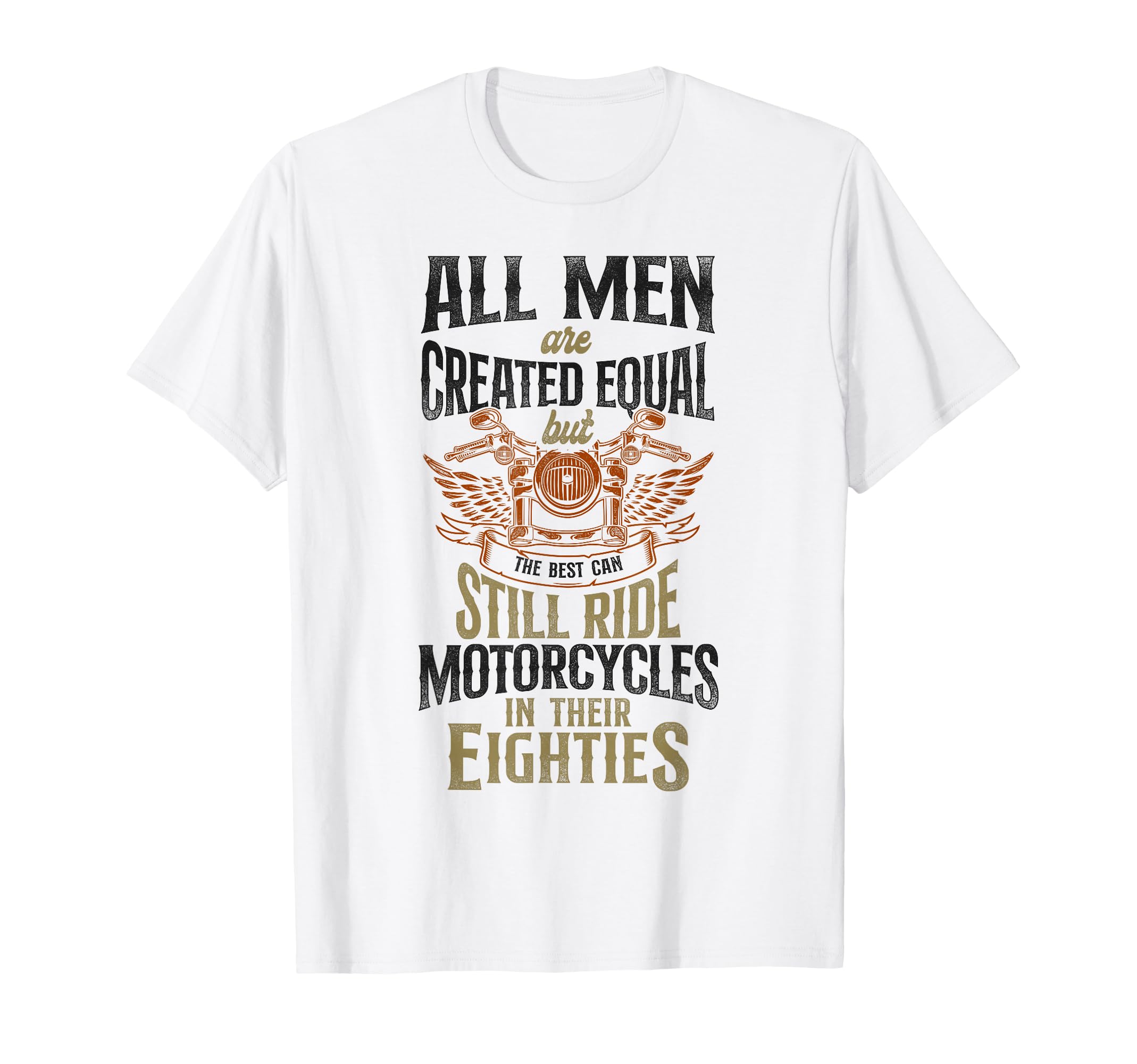 Motorcycle Biker Grandpa 80Th Birthday T-Shirt - Custom Art Print Unisex - T-Shirt, Sweatshirt, Hoodie