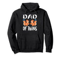 Dad Twins Squirrels New Father Hoodie - Novelty Apparel Men Women - T-Shirt, Sweatshirt, Hoodie