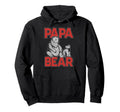 Fathers Day Papa Bear Hoodie - Minimalist Print for Adults - T-Shirt, Sweatshirt, Hoodie