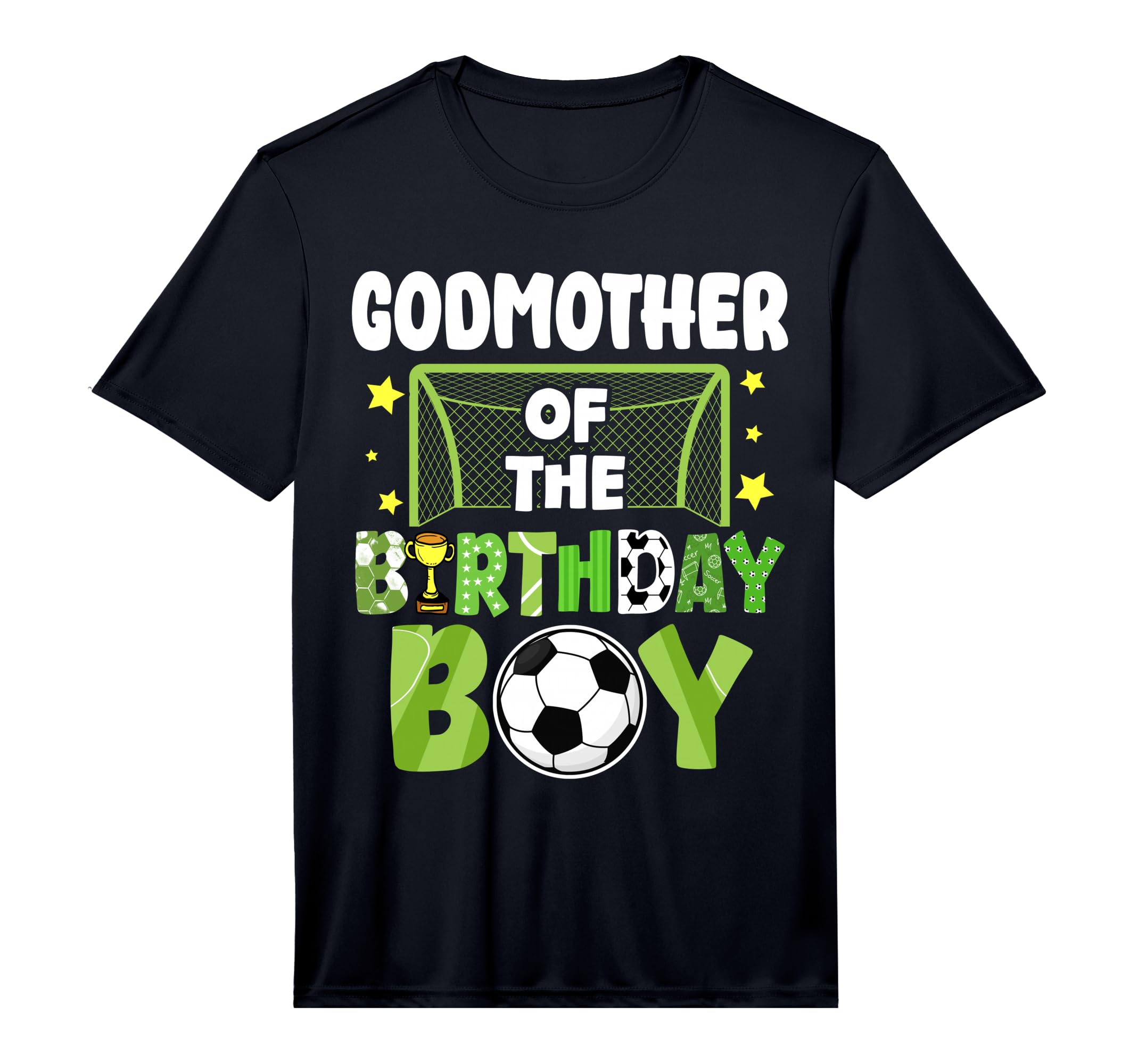 Mens Soccer Godmother Birthday Party T-Shirt - Trendy Graphic Unisex - T-Shirt, Sweatshirt, Hoodie