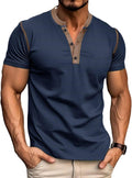 Men's Casual Henley Classic Button Cotton Short - Adult & Kids T-Shirts, Sweatshirts & Hoodies apparel design preview 1