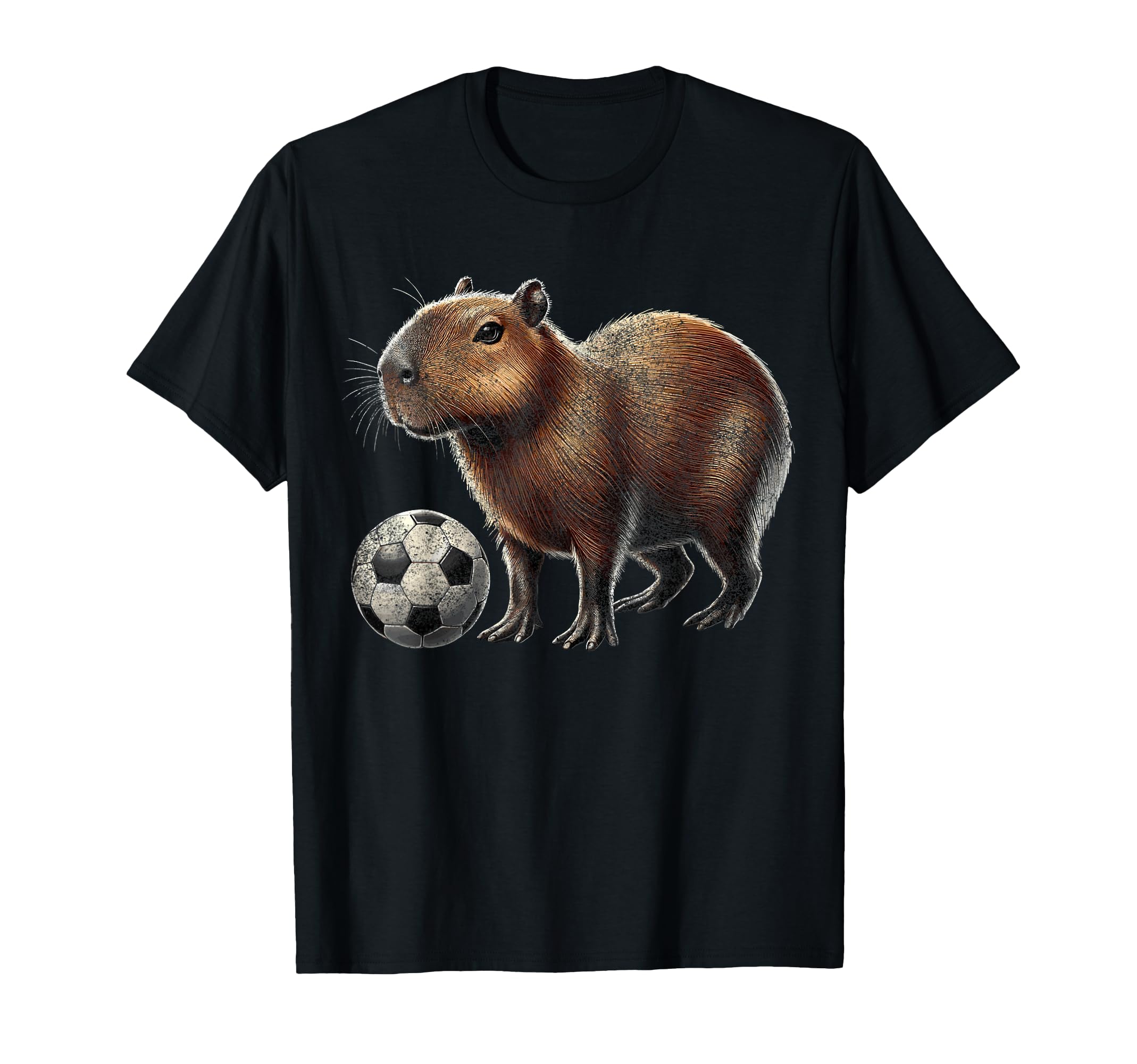 Capybara Soccer T-Shirt - Aesthetic Graphic Unisex - T-Shirt, Sweatshirt, Hoodie