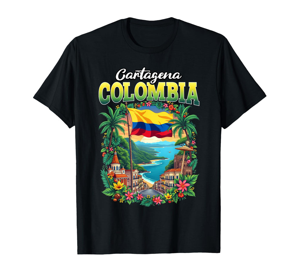 Cartagena Colombia Vacation Travel T-Shirt - Aesthetic Graphic Men Women - T-Shirt, Sweatshirt, Hoodie