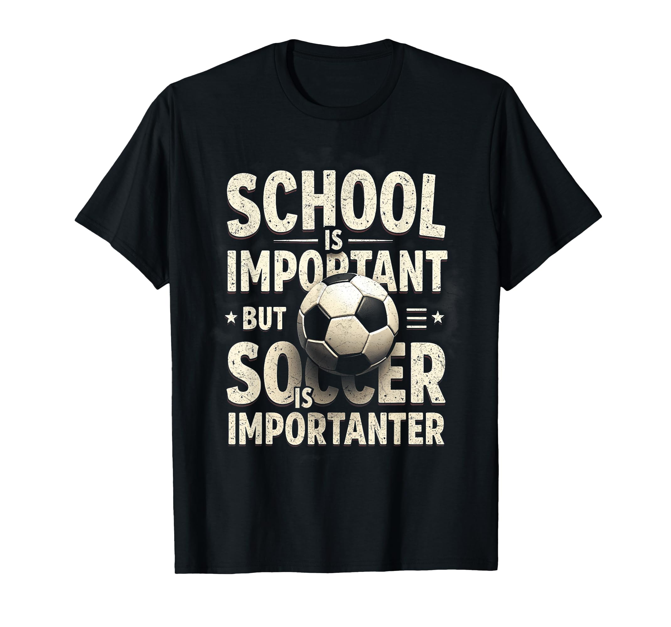 School Is Important But Soccer T-Shirt - Casual Everyday Wear for Adults - T-Shirt, Sweatshirt, Hoodie