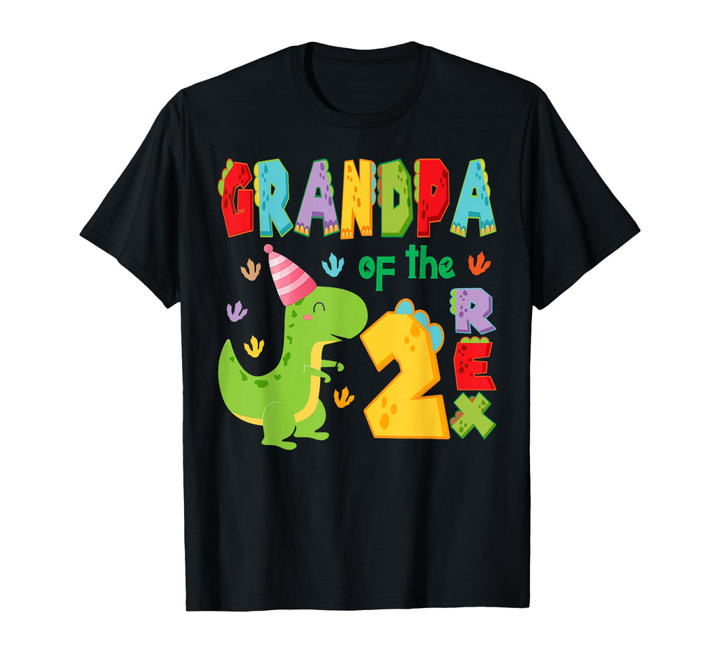Grandpa Two Rex 2Nd Birthday Dinosaur T-Shirt - Novelty Apparel for Adults - T-Shirt, Sweatshirt, Hoodie