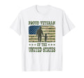 Proud Veteran United States Patriotic T-Shirt - Minimalist Print Men Women - T-Shirt, Sweatshirt, Hoodie