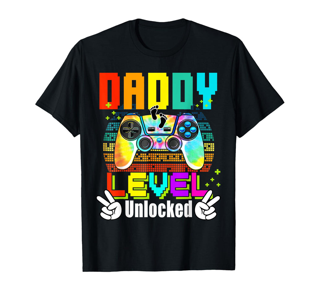 Daddy Level Unlocked Leveled Up To T-Shirt - Minimalist Print Men Women - T-Shirt, Sweatshirt, Hoodie