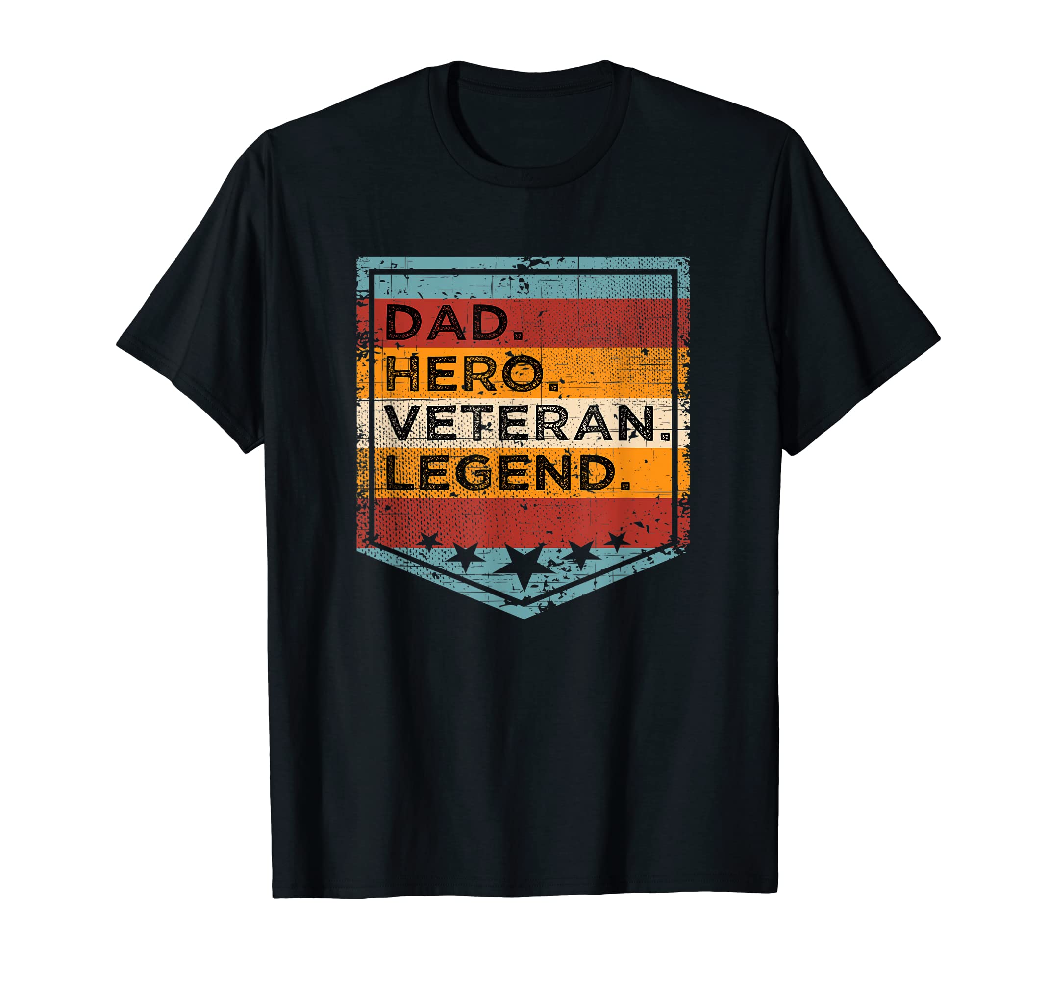 Dad Hero Veteran Legend Hoodie - Graphic Print Unisex - T-Shirt, Sweatshirt, Hoodie
