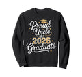 Proud Uncle Class 2026 Graduate Sweatshirt - Minimalist Print for Adults - T-Shirt, Sweatshirt, Hoodie