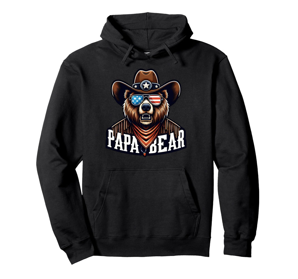 Papa Bear Gifts Funny Birthday Fun Gift Hoodie - Graphic Print Men Women - T-Shirt, Sweatshirt, Hoodie
