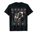 Ugly Cow Santa Hat And Light Up T-Shirt - Novelty Apparel Men Women - T-Shirt, Sweatshirt, Hoodie