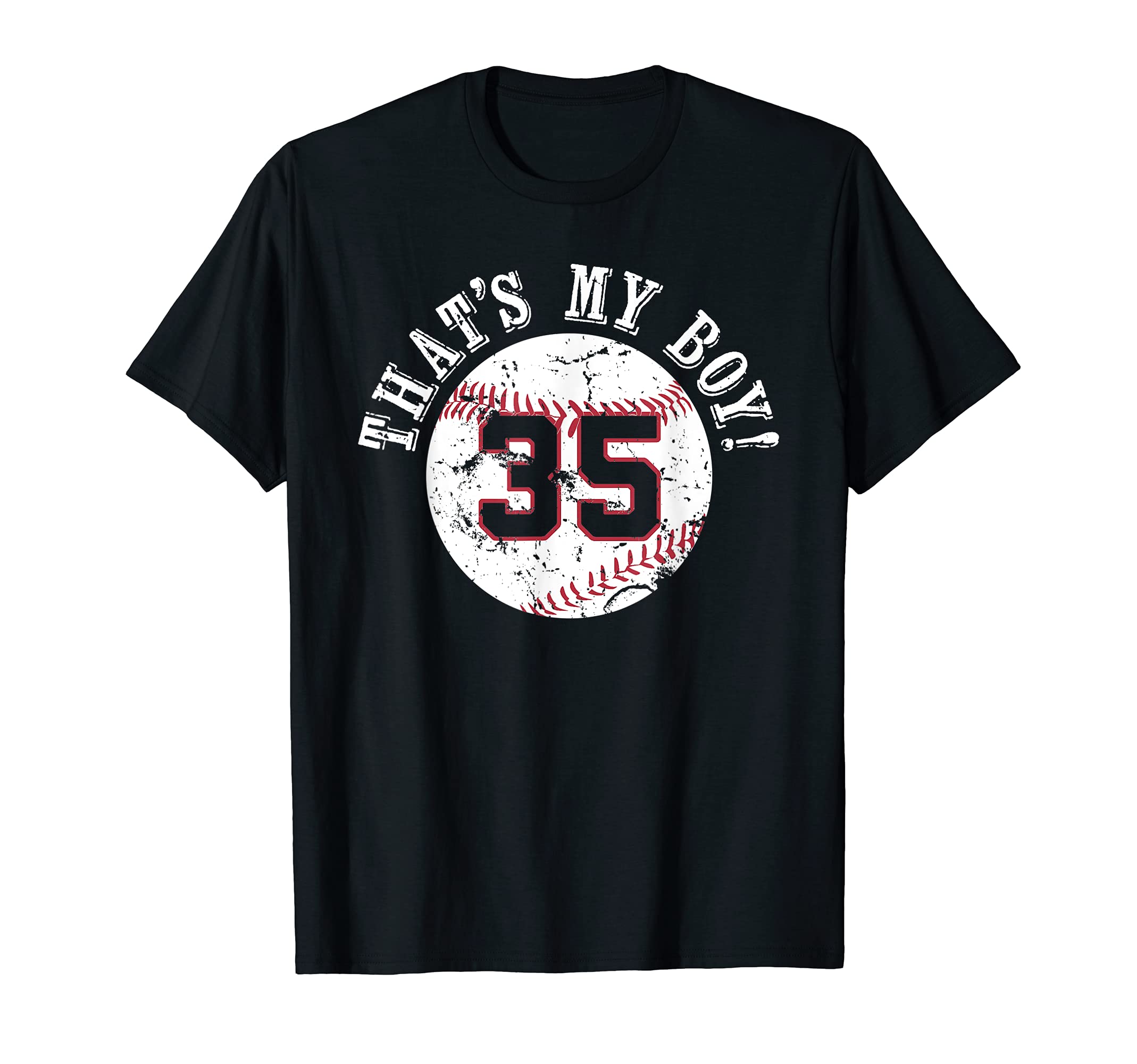 Unique Thats My 35 Baseball Player Mom T-Shirt - Trendy Graphic for Adults - T-Shirt, Sweatshirt, Hoodie