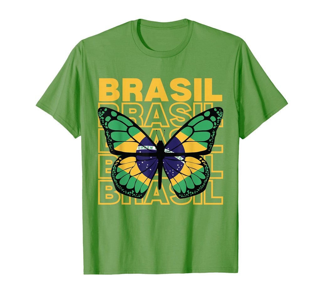 Brazil Butterfly Brazilian Brazilian T-Shirt - Aesthetic Graphic Men Women - T-Shirt, Sweatshirt, Hoodie