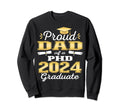 Proud Dad Class 2024 Phd Graduate Sweatshirt - Minimalist Print Unisex - T-Shirt, Sweatshirt, Hoodie