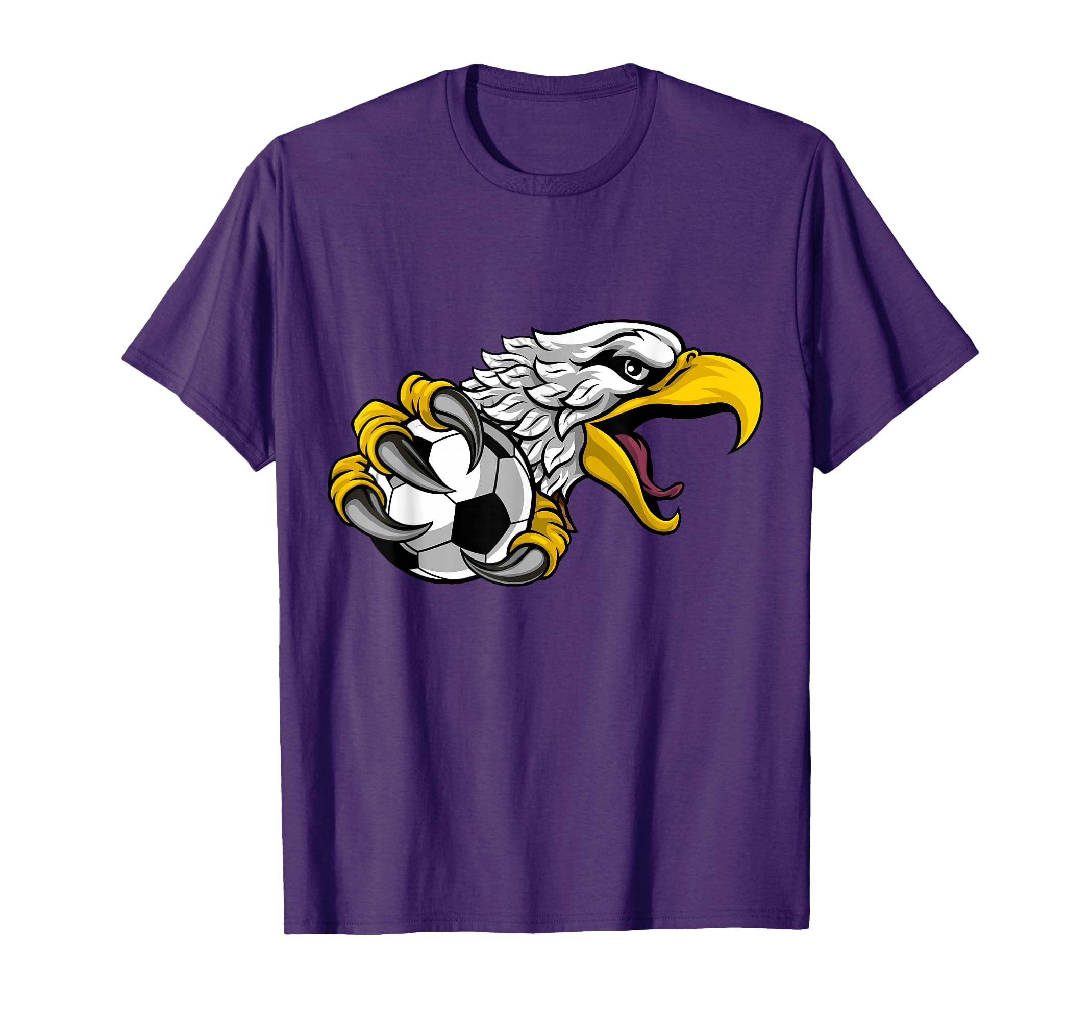 Eagle Hawk Soccer Football Cartoon T-Shirt - Fun Novelty Design for Adults - T-Shirt, Sweatshirt, Hoodie