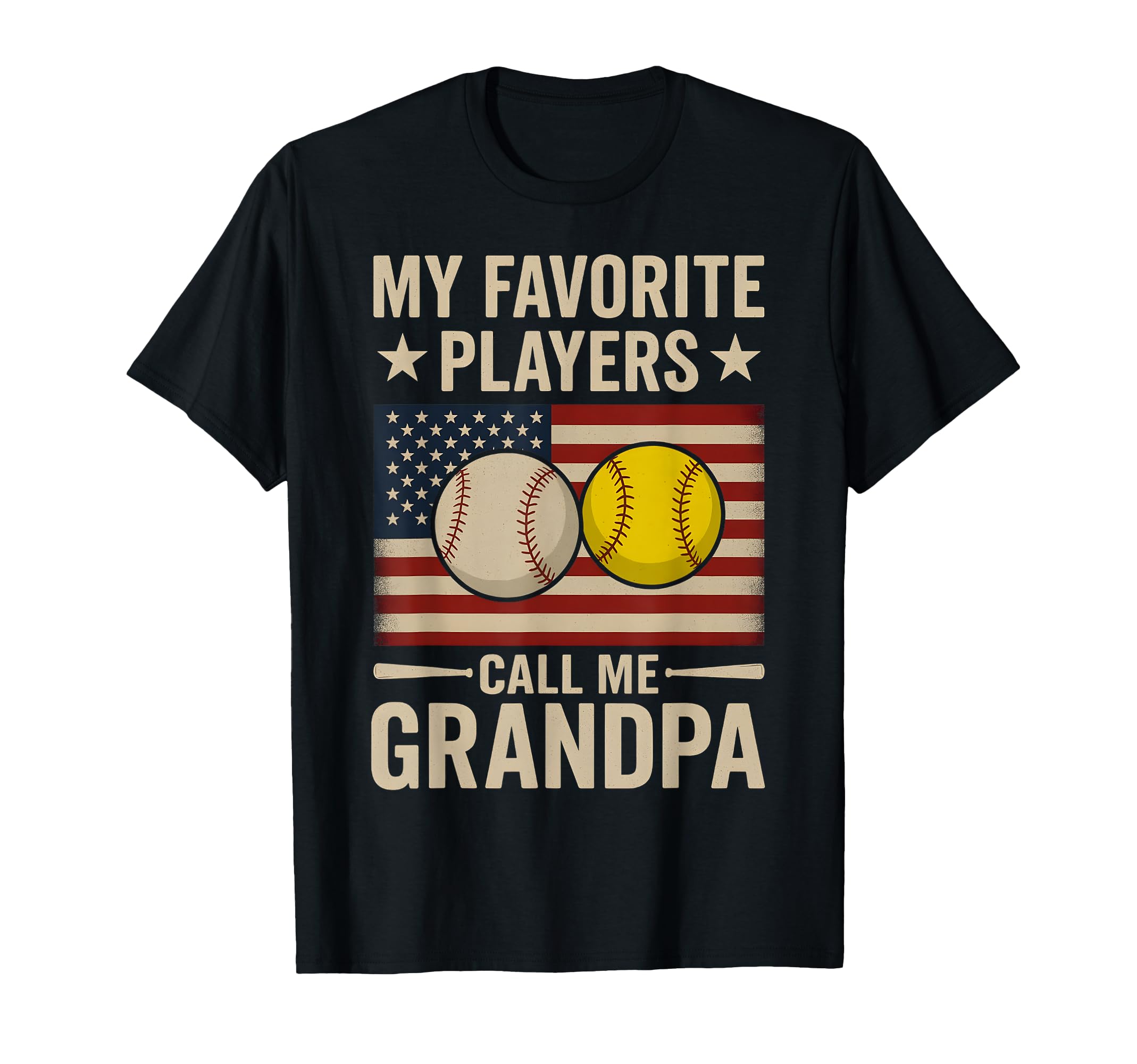 Grandpa My Favorite Baseball Softball T-Shirt - Minimalist Print Unisex - T-Shirt, Sweatshirt, Hoodie