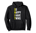 Twin Parents Mom Dad Gifts Fathers Day Hoodie - Novelty Apparel for Adults - T-Shirt, Sweatshirt, Hoodie
