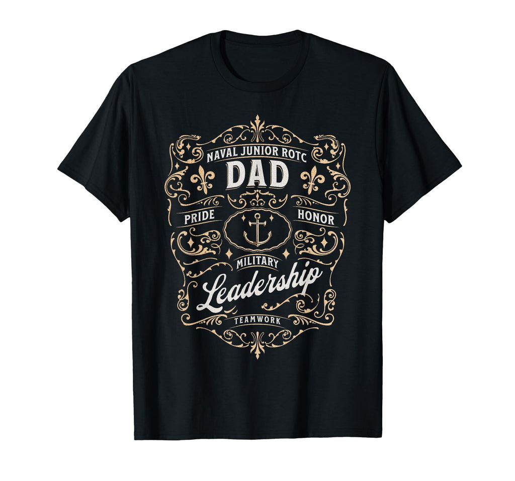 Naval Junior Rotc Dad Mens Military T-Shirt - Novelty Apparel for Adults - T-Shirt, Sweatshirt, Hoodie