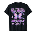 Great Grandpa Birthday Butterfly T-Shirt - Custom Art Print Men Women - T-Shirt, Sweatshirt, Hoodie