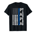 Mens Papa Thin Blue Line American T-Shirt - Fun Novelty Design Men Women - T-Shirt, Sweatshirt, Hoodie