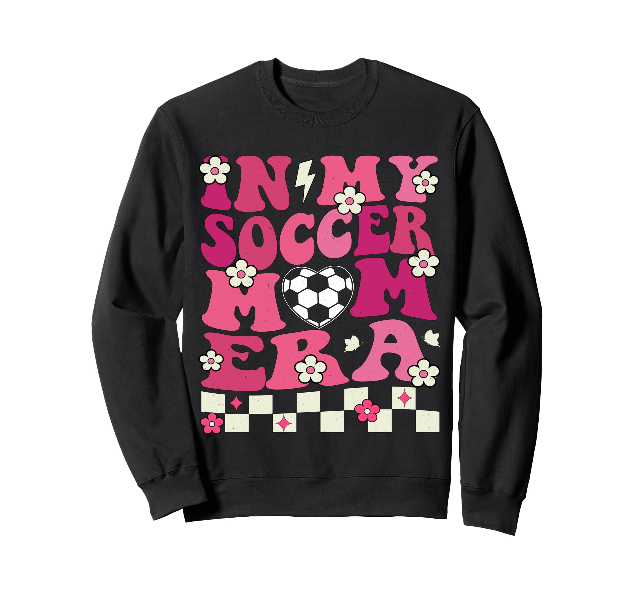 My Soccer Mom Era Groovy Soccer Mama Sweatshirt - Custom Art Print Unisex - T-Shirt, Sweatshirt, Hoodie