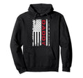 Us Flag Fathers Day Daddy Father Hoodie - Trendy Graphic for Adults - T-Shirt, Sweatshirt, Hoodie