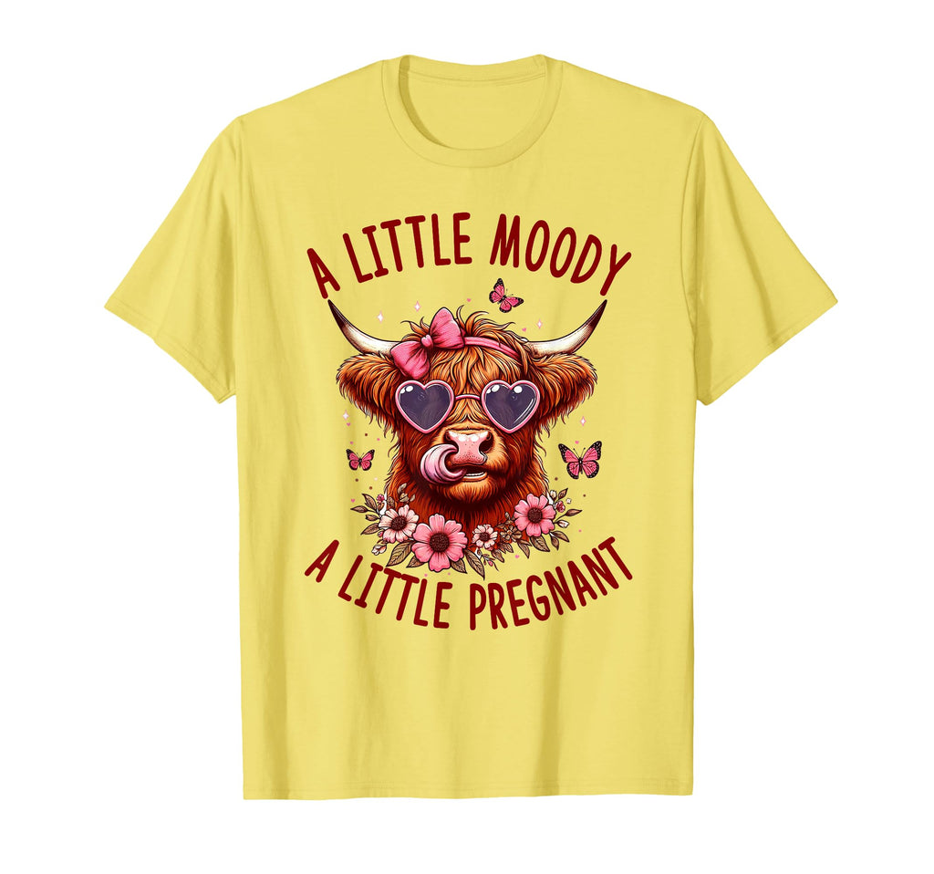 Western Pregnancy Reveal Little Moody T-Shirt - Minimalist Print Unisex - T-Shirt, Sweatshirt, Hoodie