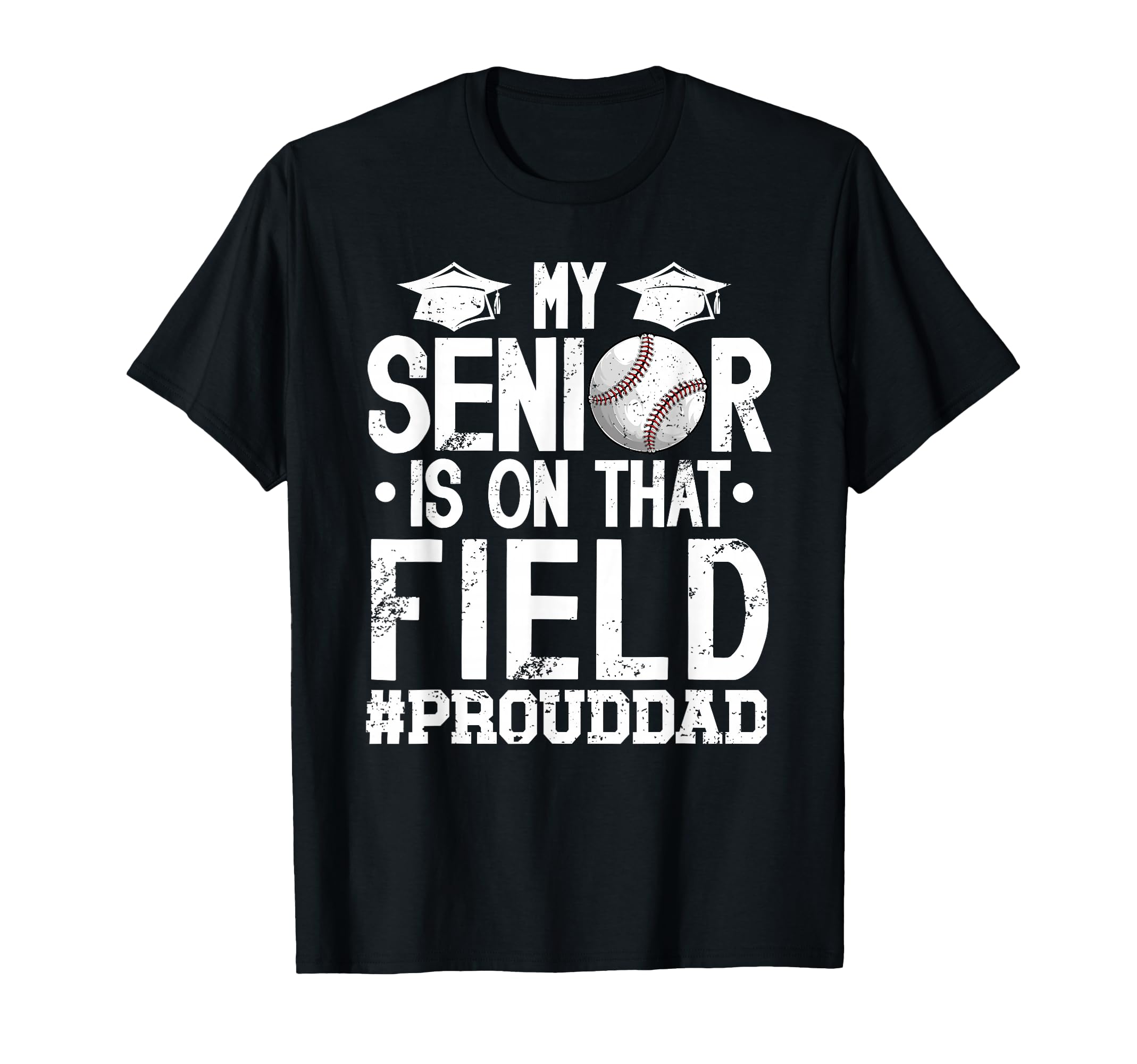 Proud Baseball Senior Dad Baseball T-Shirt - Custom Art Print Unisex - T-Shirt, Sweatshirt, Hoodie