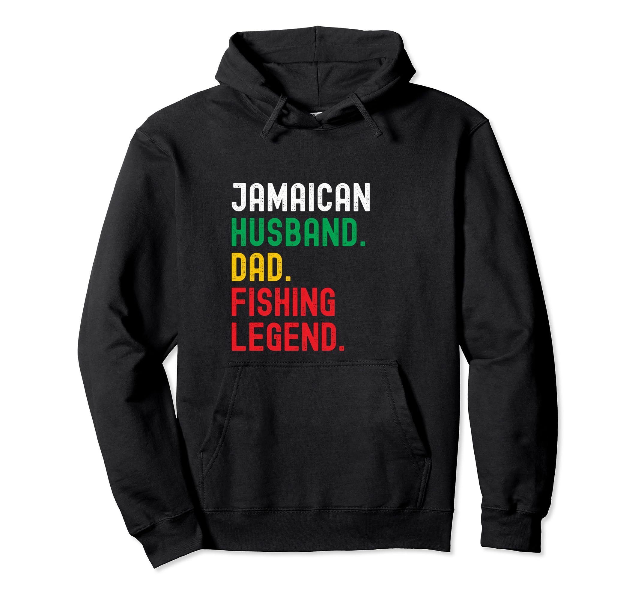 Jamaican Dad Fishing Legend Hoodie - Custom Art Print Unisex - T-Shirt, Sweatshirt, Hoodie