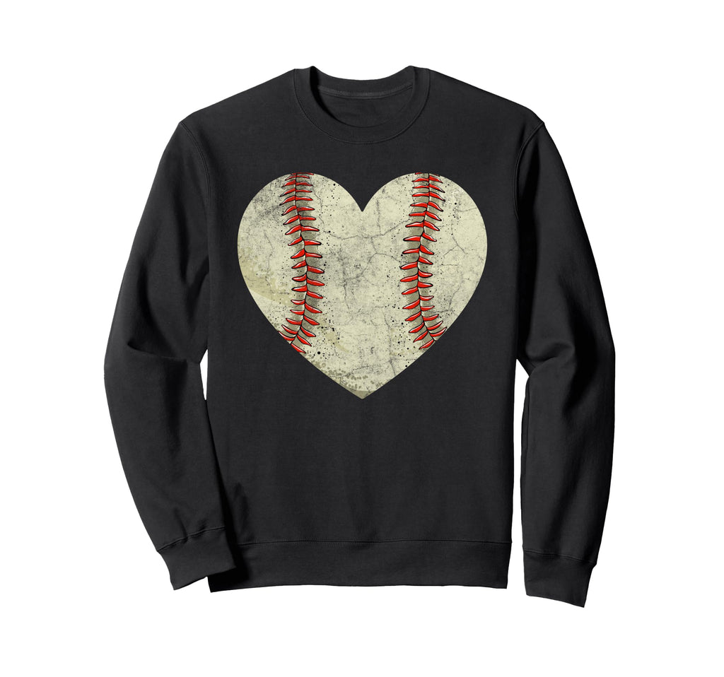 Baseball Heart Mom Dad Sports Player Sweatshirt - Streetwear Style Unisex - T-Shirt, Sweatshirt, Hoodie