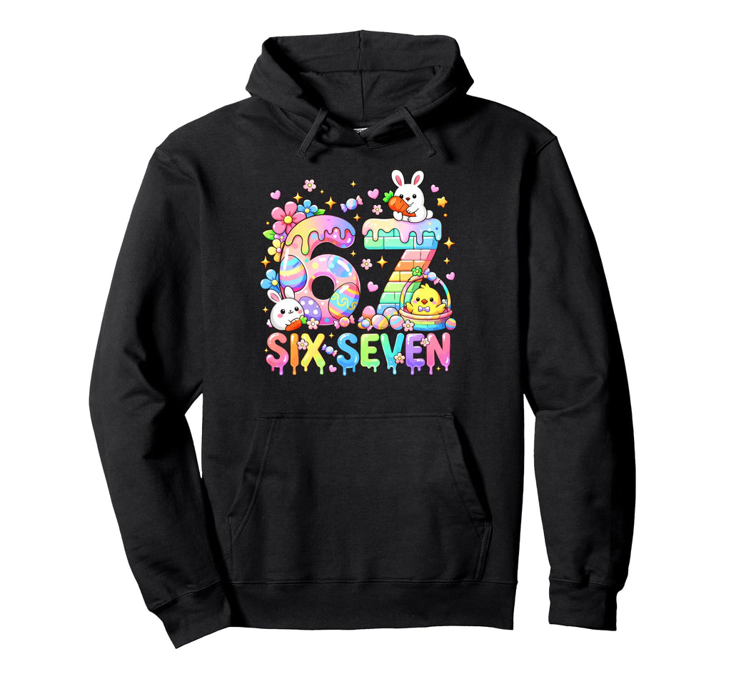Easter Day 6 7 Six Seven Meme Easter Hoodie - Custom Art Print Men Women - T-Shirt, Sweatshirt, Hoodie