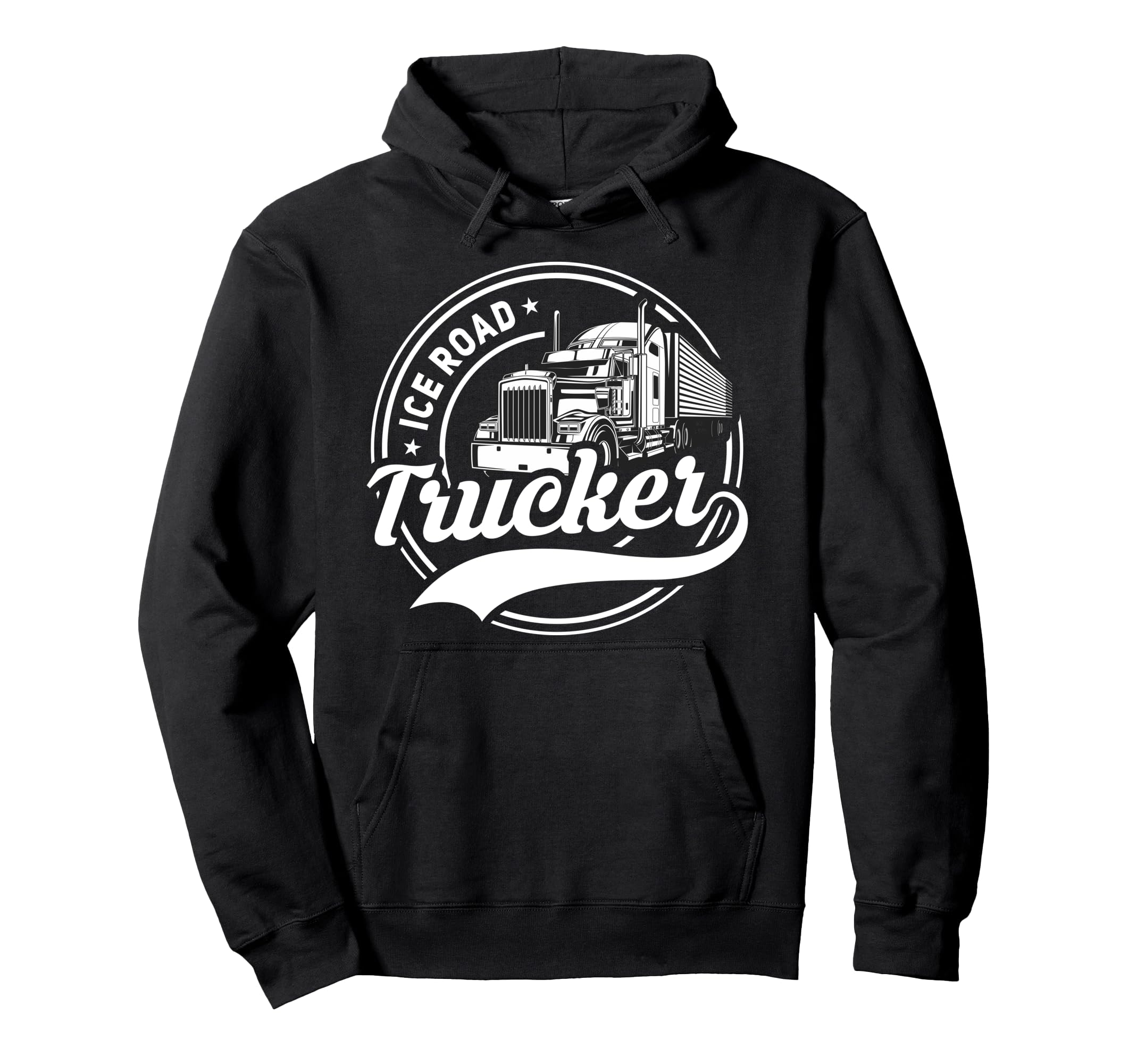 Ice Road Trucker Funny Truck Driver Semi Hoodie - Unique Graphic Unisex - T-Shirt, Sweatshirt, Hoodie