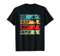 Fantasy Baseball Eat Sleep Draft Repeat T-Shirt - Custom Art Print Unisex - T-Shirt, Sweatshirt, Hoodie