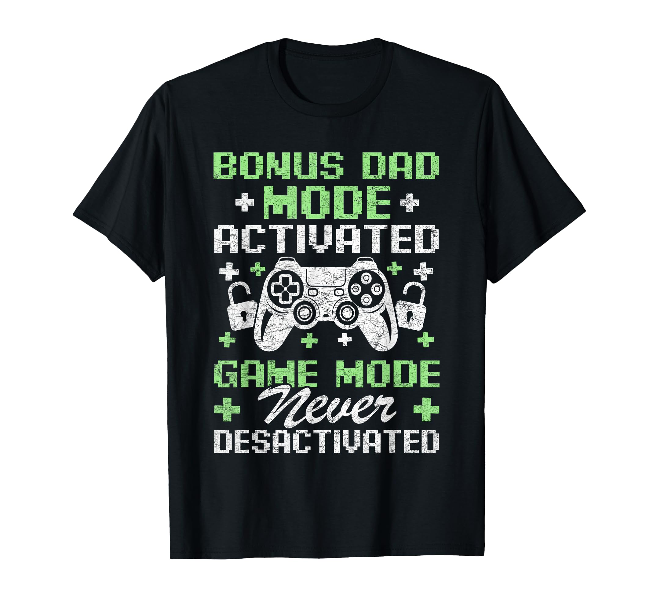 Gamer Stepdad Fathers Day Bonus Dad T-Shirt - Custom Art Print for Adults - T-Shirt, Sweatshirt, Hoodie