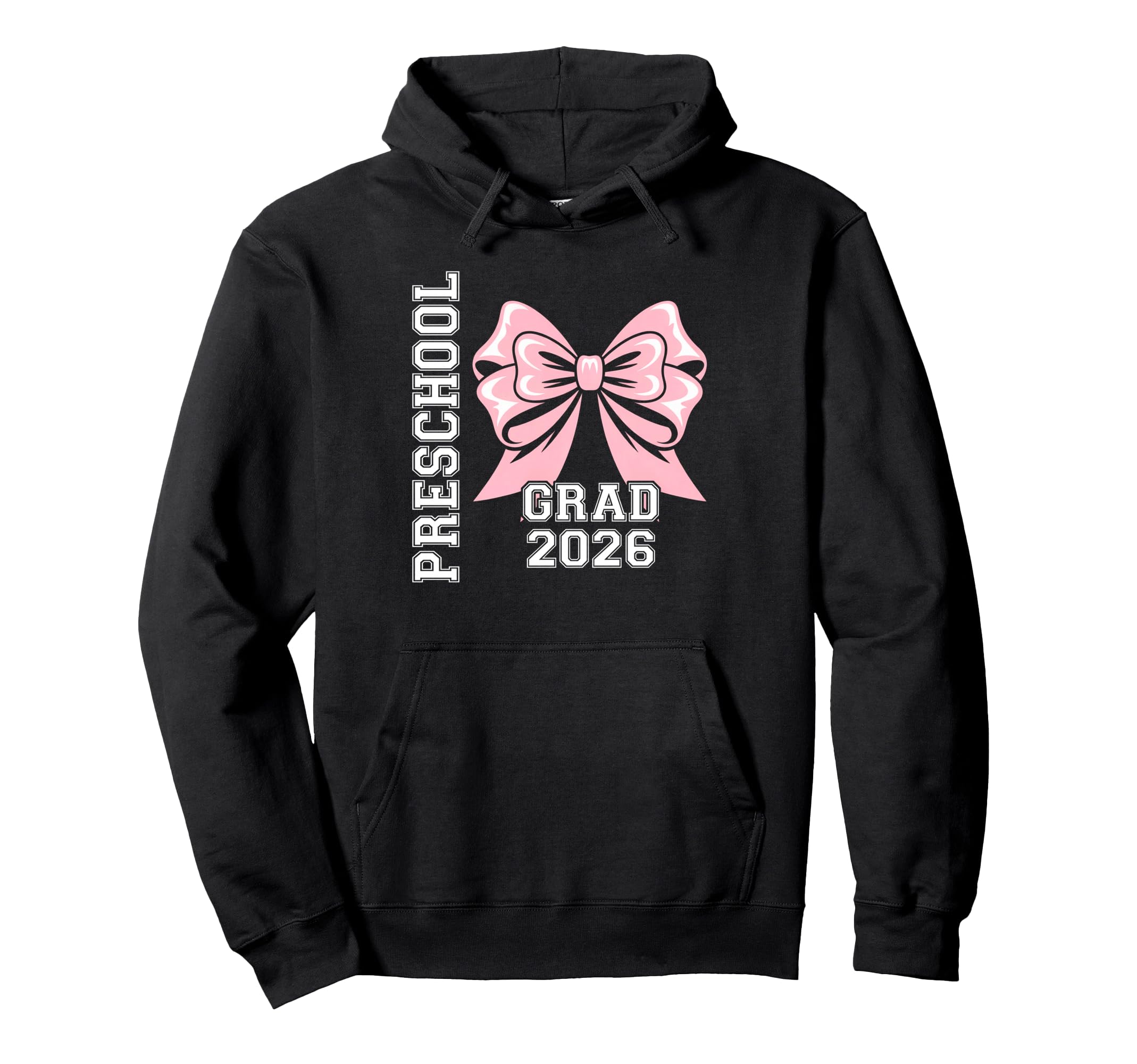 Preschool Grad 2026 Bow Graduate Hoodie - Aesthetic Graphic Unisex - T-Shirt, Sweatshirt, Hoodie