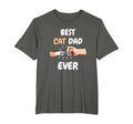 Best Cat Dad Ever Paw Fist Bump Cat T-Shirt - Custom Art Print for Adults - T-Shirt, Sweatshirt, Hoodie