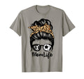 Mom Life Messy Bun Hair Funny Soccer T-Shirt - Streetwear Style Men Women - T-Shirt, Sweatshirt, Hoodie