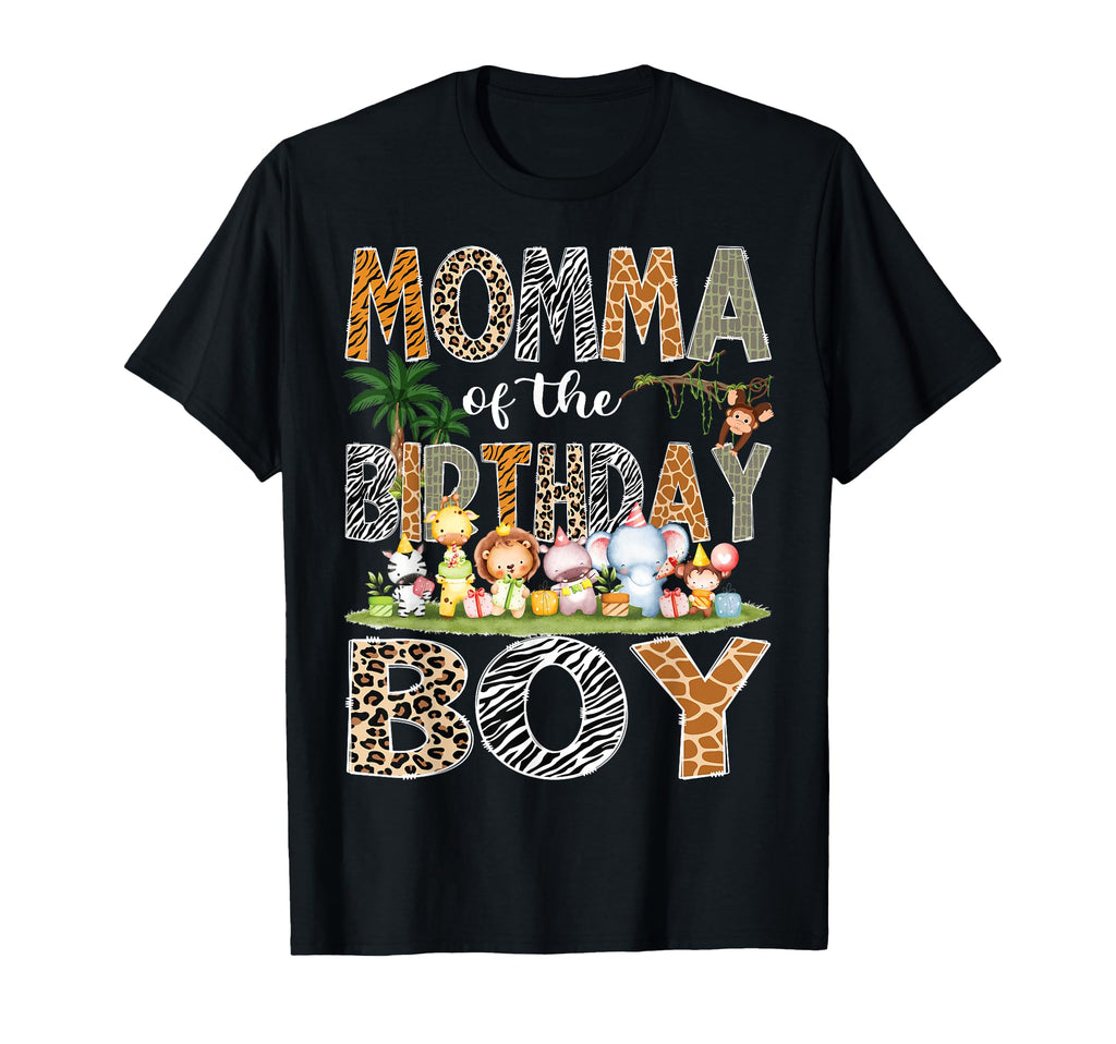 Momma Birthday Safari Jungle Animals T-Shirt - Fun Novelty Design Unisex - T-Shirt, Sweatshirt, Hoodie