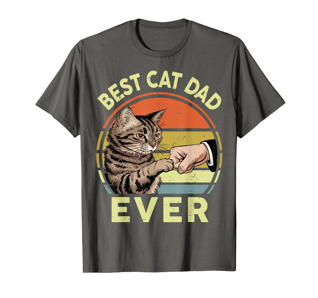 Best Cat Dad Ever Tabby Cat Daddy T-Shirt - Unique Graphic Men Women - T-Shirt, Sweatshirt, Hoodie