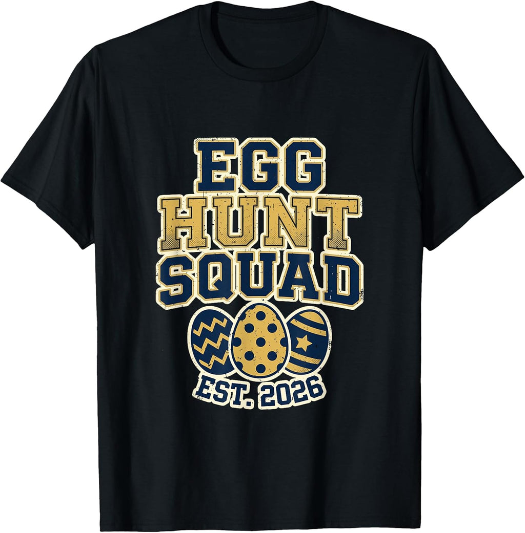 Egg Hunt Squad 2026 Funny Family Easter Hunter - Adult & Kids T-Shirts, Sweatshirts & Hoodies apparel design preview 1