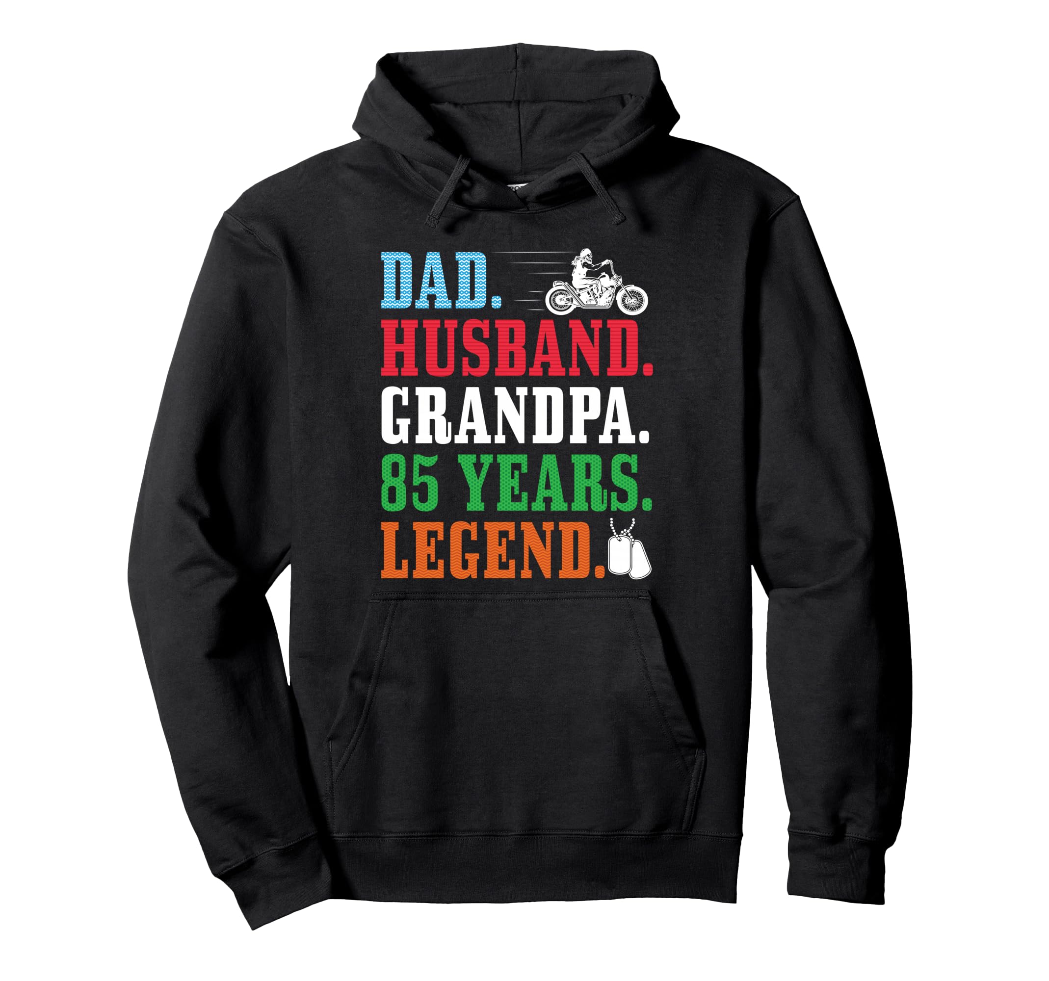 Dad Husband Grandpa 85Th Birthday Hoodie - Custom Art Print Men Women - T-Shirt, Sweatshirt, Hoodie
