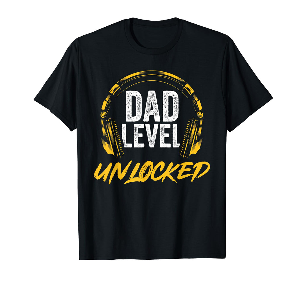 Gamer Dad Video Game Dad Level Unlocked T-Shirt - Graphic Print Men Women - T-Shirt, Sweatshirt, Hoodie